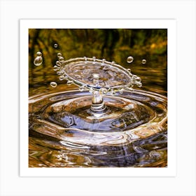 Water Drop Art Print