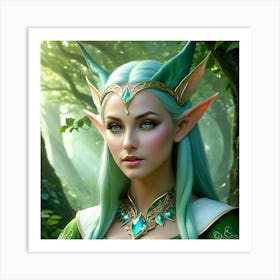 Elf Girl Art Print