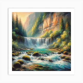 Waterfall 1 Art Print