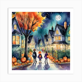 Halloween Night 1 Art Print