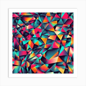 Abstract Triangles 4 Art Print