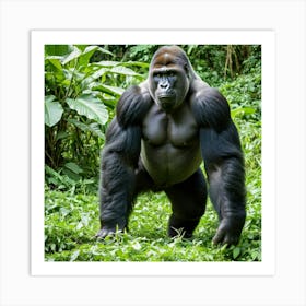 Gorilla In The Jungle 2 Art Print