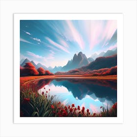 Mountain Lake 9 Art Print