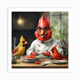 Cardinal Chef 2 Art Print