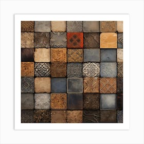 Mosaic Tile Wall Art Art Print