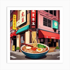 Ramen Shop Art Print 0 Art Print