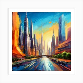 Cityscape 5 Art Print