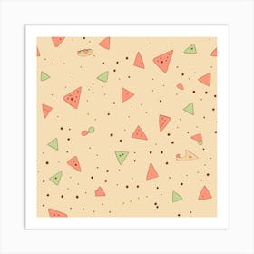 Watermelon Pattern Art Print