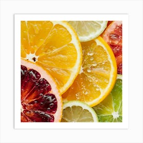 Citrus Fruit Slices 5 Art Print