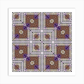 Cross Stitch Pattern Poster