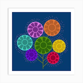 Multi flowers Art Print