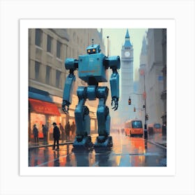 Robot City 15 Art Print