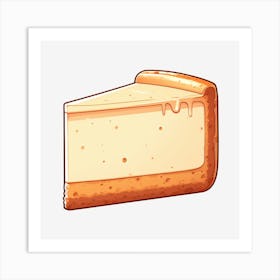 Slice Of Cheesecake Art Print