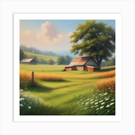 Farm Landscape 20 Art Print