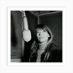 French Singer Songwriter Francoise Hardy Art Print