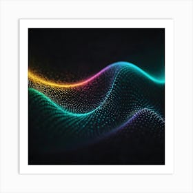 Abstract Wave Pattern 10 Art Print