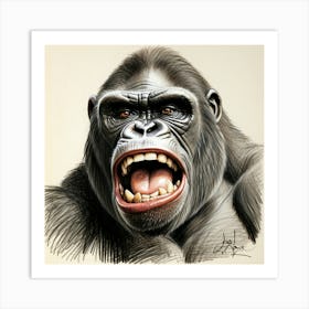 Gorilla Art Print