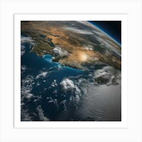 Earth From Space 2 Art Print