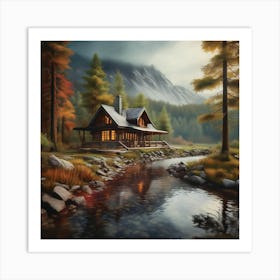 Cabin In The Woods 9 Art Print