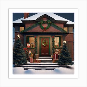 Christmas House 42 Art Print