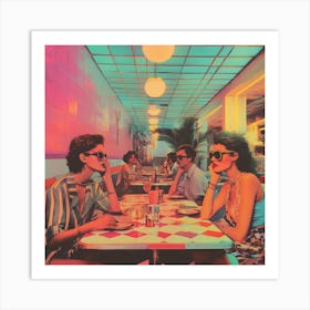 '70s Diner' Art Print