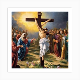 Jesus On The Cross 1 Art Print