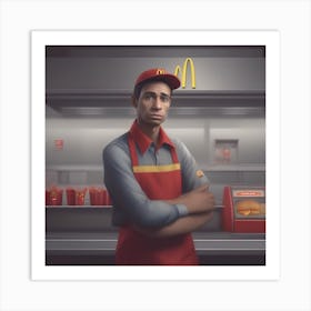 Mcdonalds Worker Art Print