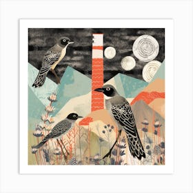 Bird In Nature Chimney Swift Art Print