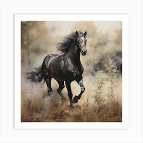 Golden Meadow Harmony Art Print