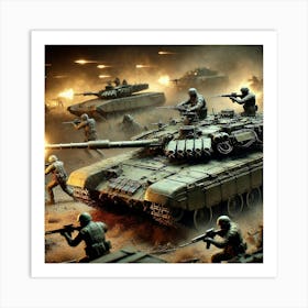 Venusian Armored Division Role Converted Art Print