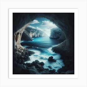 Cave - Cave Stock Videos & Royalty-Free Footage Art Print