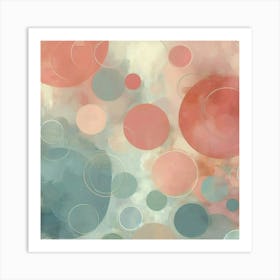 Abstract Circles 1 Art Print