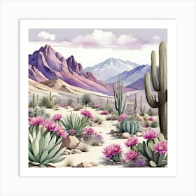 Desert Landscape 28 Art Print