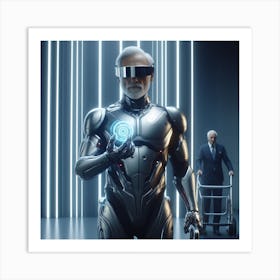 Man In A Futuristic Suit Art Print