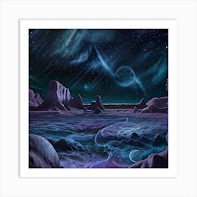 Space Landscape 3 Art Print