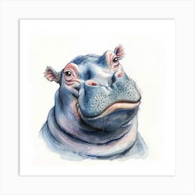 Hippo 5 Art Print