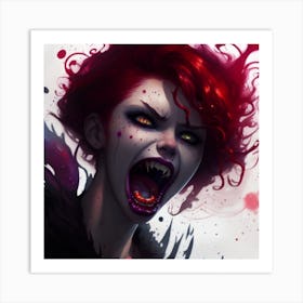 Demon Girl Art Print