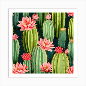 Cactus Flower Art Print