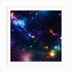 Space Background Art Print