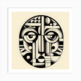 Abstract Face 1 Art Print