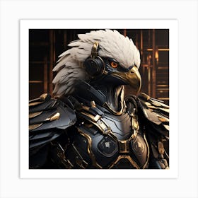 Futuristic Eagle Art Print