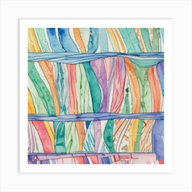 1000014044 Beautiful colored lines  Art Print