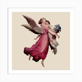 Angel Holding A Child Art Print