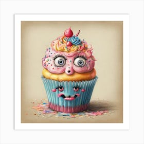 Cupcake Monster Art Print