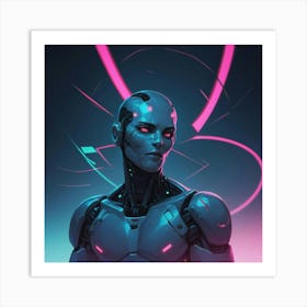 Robot Man Art Print