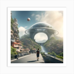 Alien City 8 Art Print