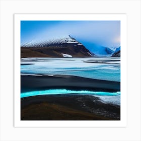 Blue Lagoon In Iceland Art Print