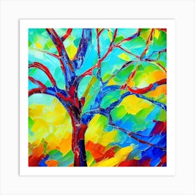 Apple tree abstract Art Print