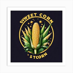 Sweetcorn As A Logo (15) Art Print