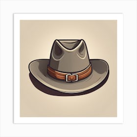 Cowboy Hat Art Print